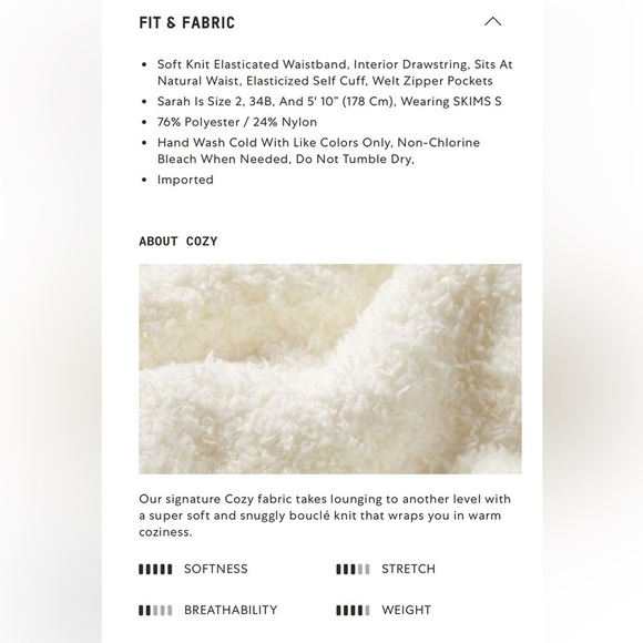 NWT SKIMS Cozy Knit Unisex Lounge Set - Brick Buffalo Check Oversized SET S/M - Picture 4 of 15